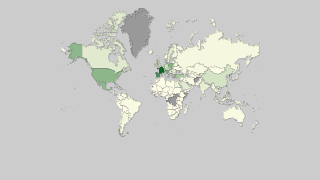 Map of Countries by International Tourist Arrivals Thumbnail
